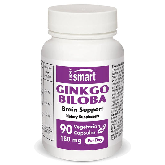 - Ginkgo Biloba Supplement 180 Mg per Day - Nootropic Brain Booster - Memory Pills | Non-Gmo & Gluten Free - 90 Vegetarian Capsules