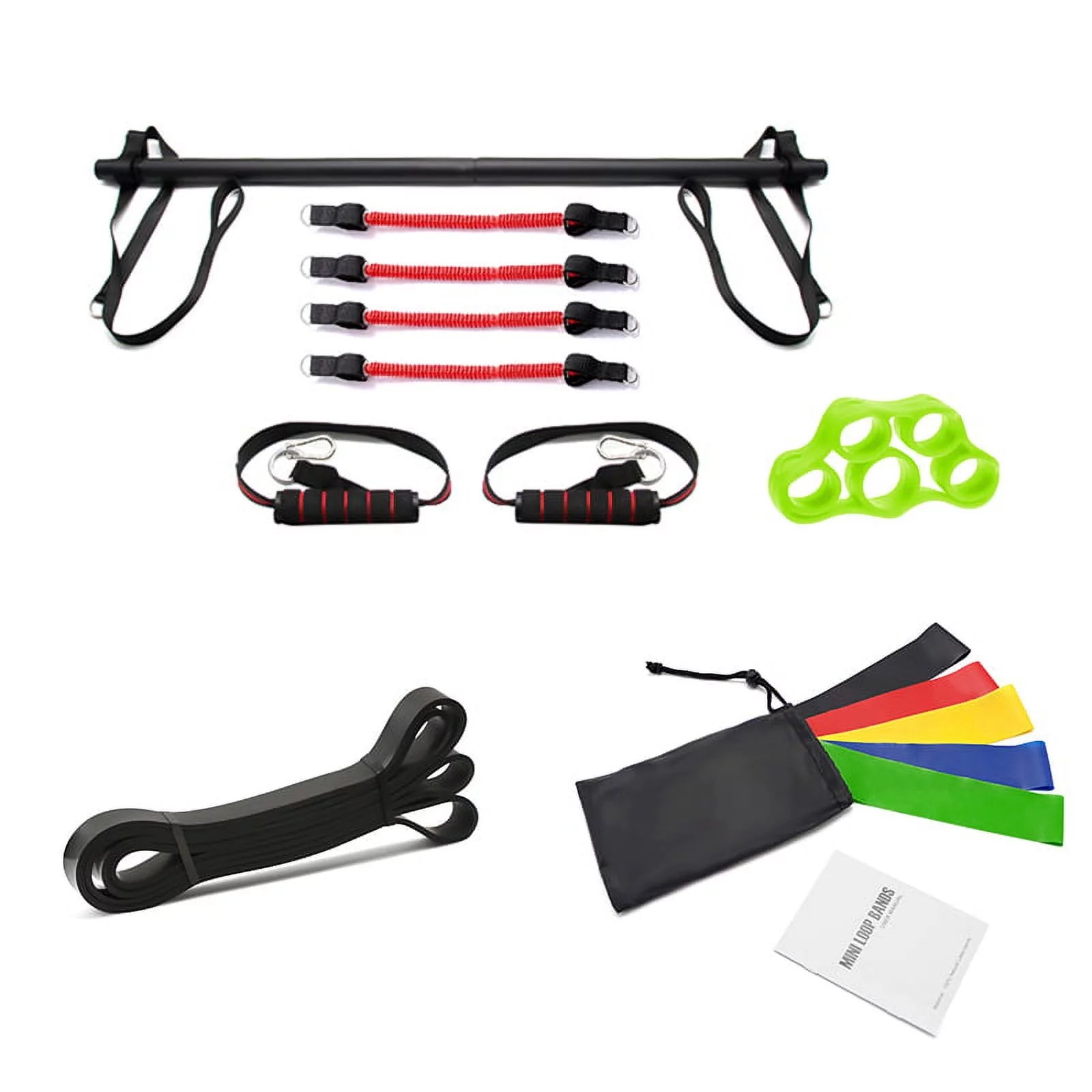 Fitness Equipment Set, Exercise Equipment with Resistance Bands, Muscle Build Workout Equipment for Men/Women, Full-Body Fitness Equipment for Indoor/Outdoor/Travel