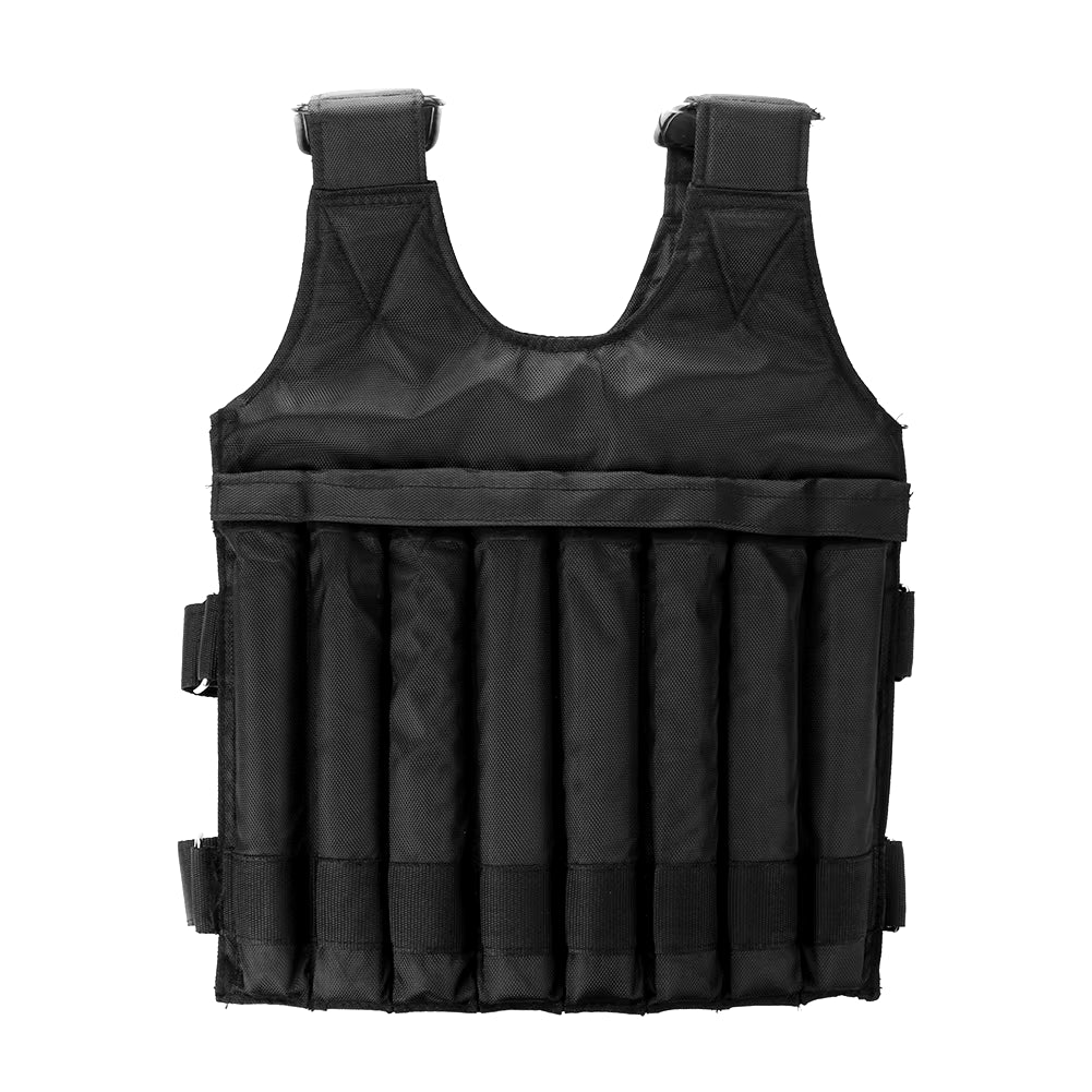 Durable Loading Weighted Vest 50Kg Adjustable Weight Training Exercise Waistcoat Jacket Sand Clothing Boxing Fitness Equipment